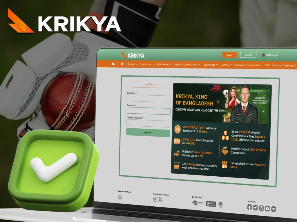 Kriya online casino registration