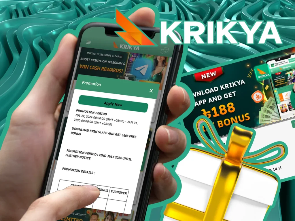 krikya live casino bonus