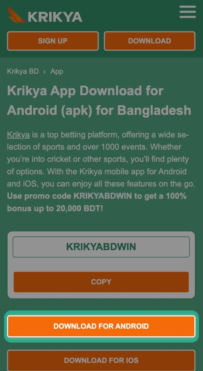 kriya casino app start the download