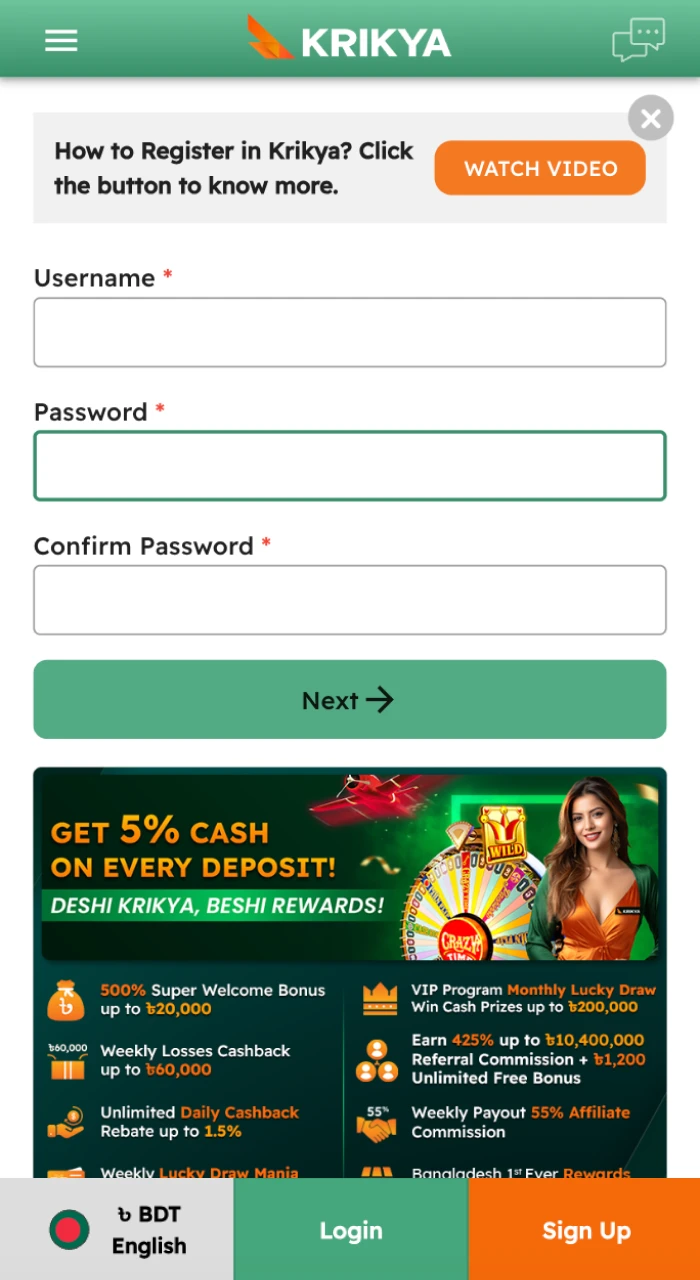 krkiya casino app registration